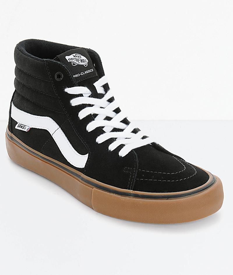 Vans Sk8-Hi Pro Skate Shoes Black 
