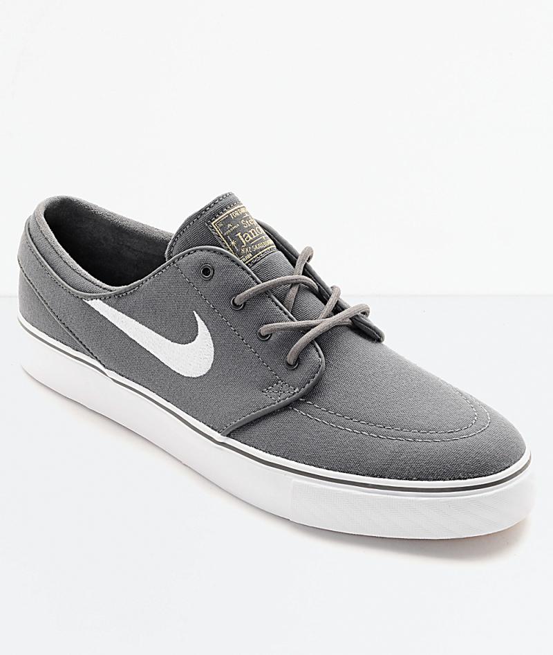 Mens Grey Skate Shoes - Nike SB Janoski 