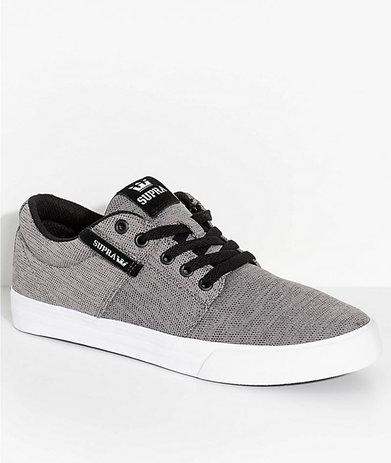 Mens Grey Skate Shoes - Supra Stacks II 