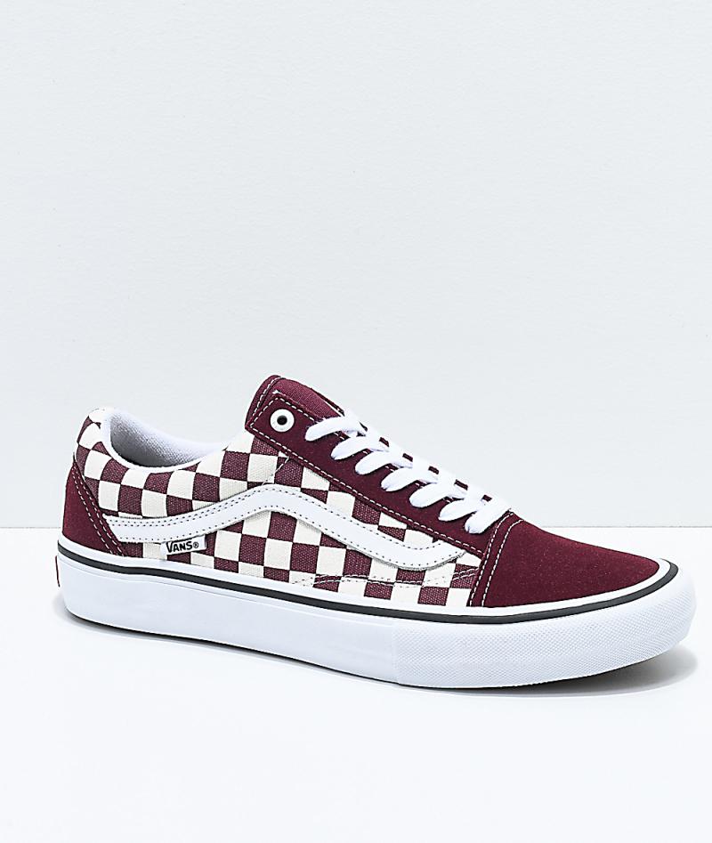 red checkered mens vans