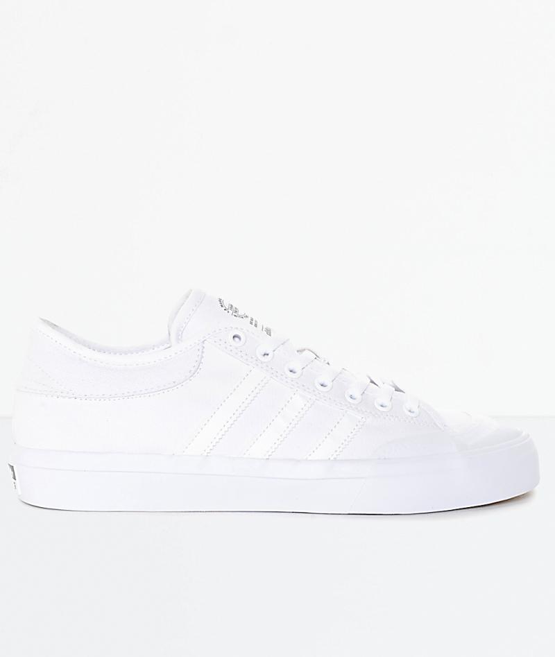 Mens White Skate Shoes - Adidas 