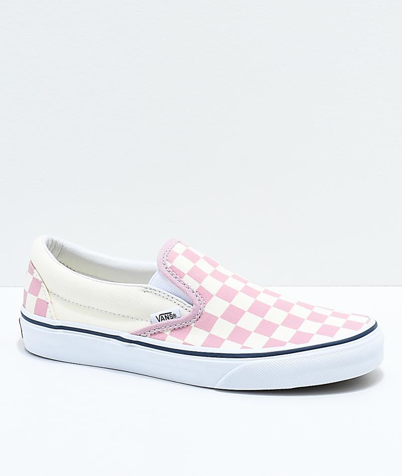 Mens/Womens Pink Skate Shoes - Vans 