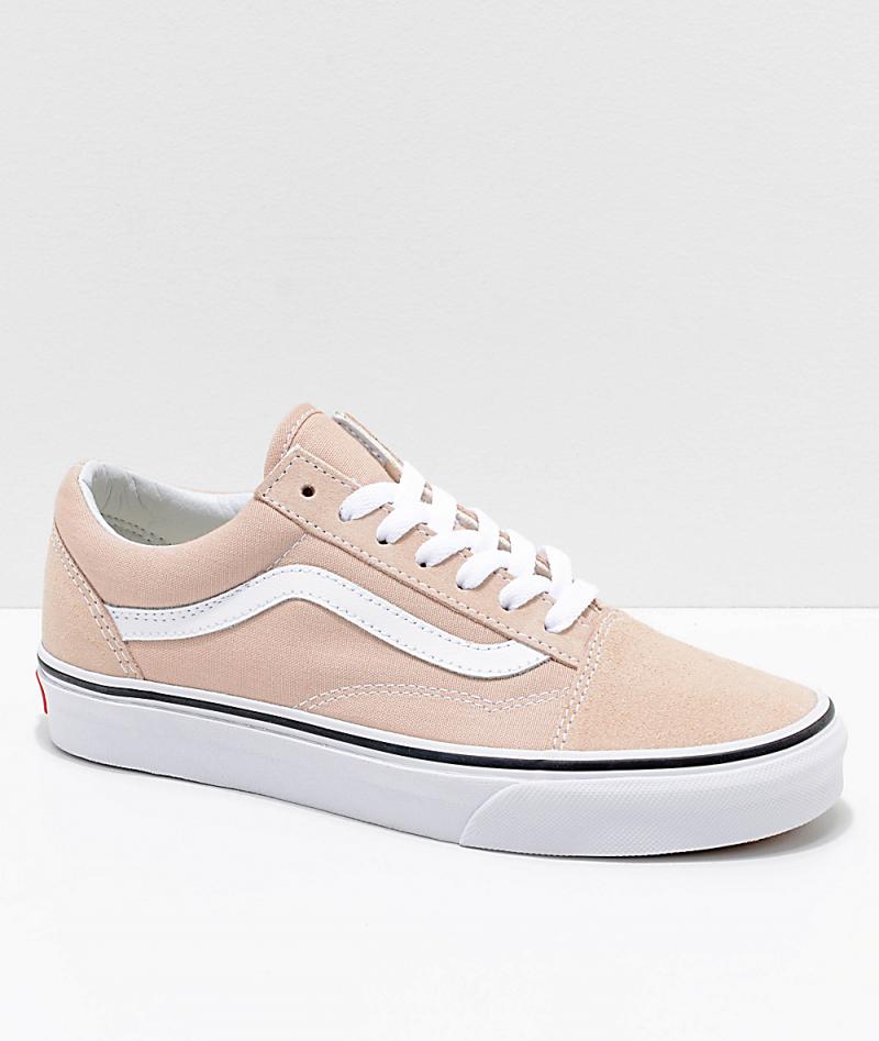 Womens Pink Skate Shoes - Vans Old 